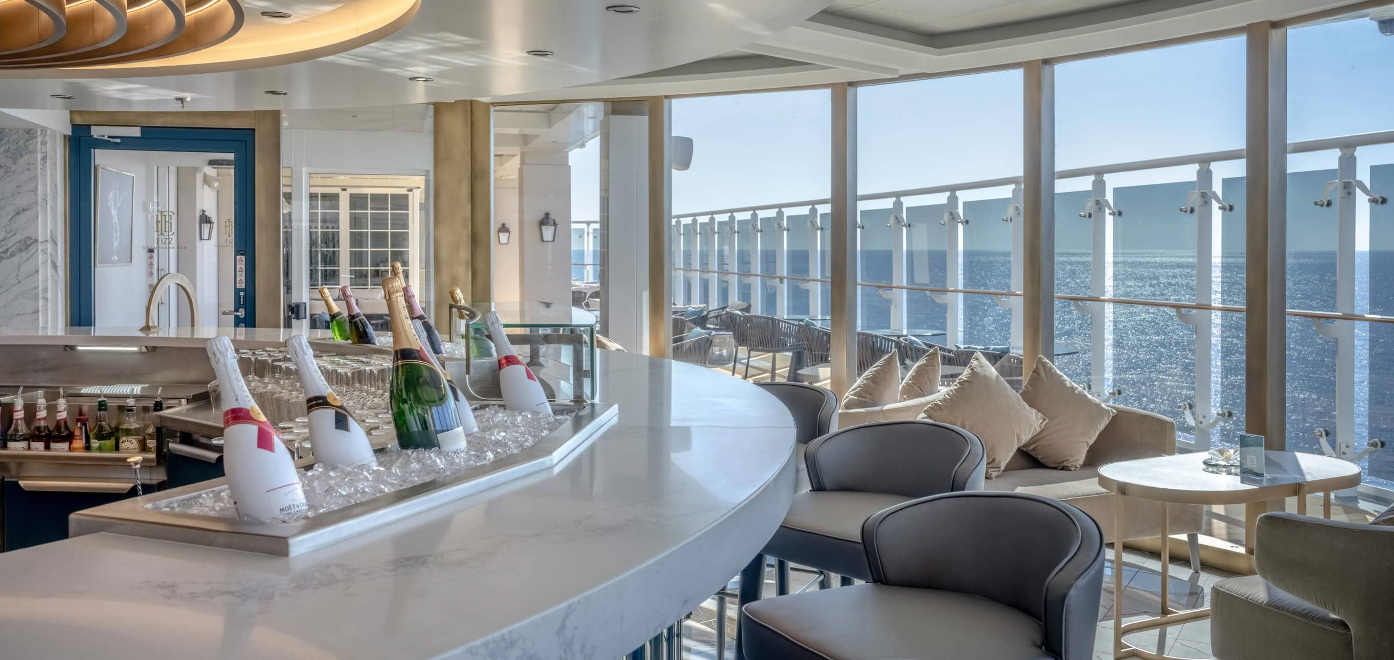 The Fizz Champagne Bar onboard MSC World America | MSC Cruises