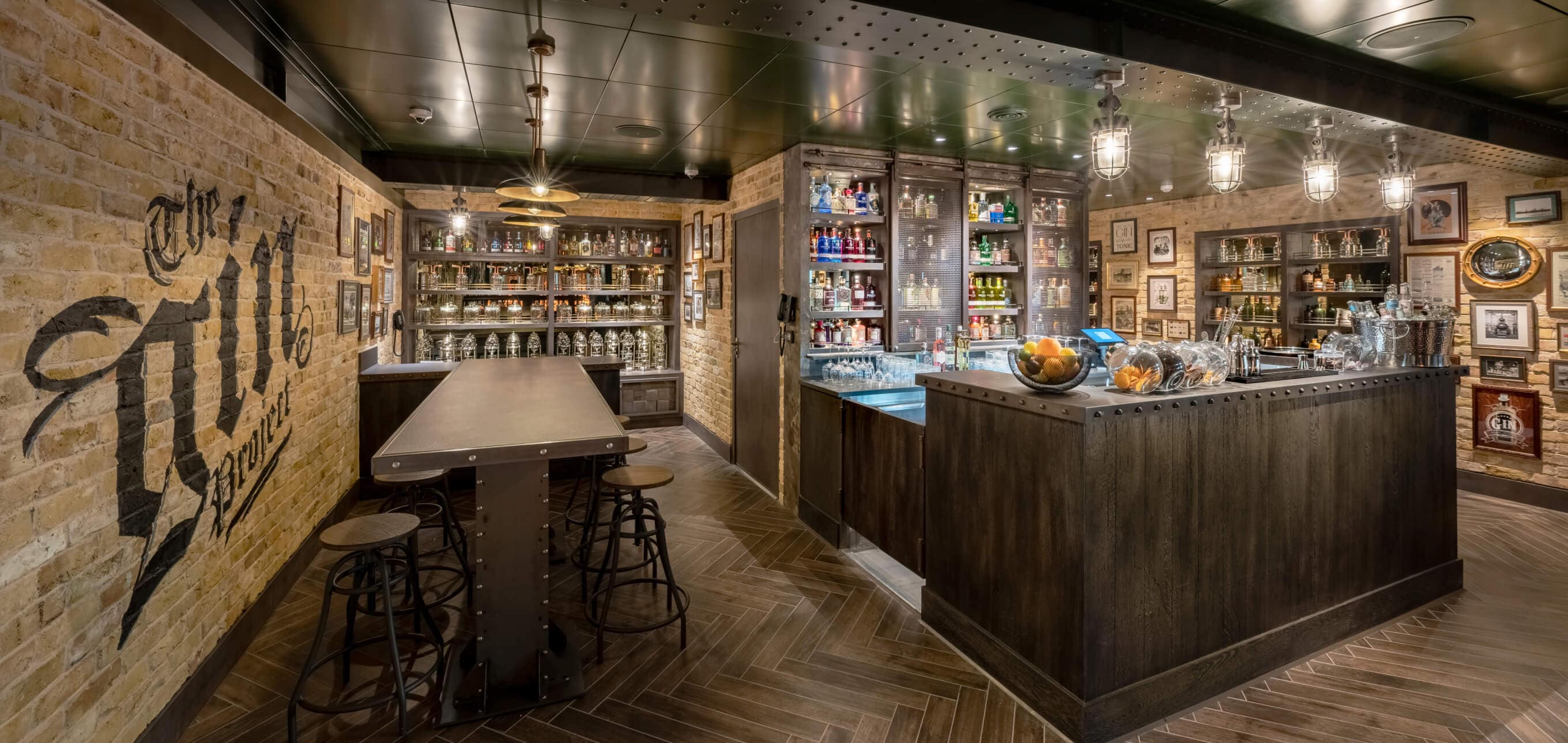 Try our cocktails crafted with over 70 craft gins at the Gin Project onboard MSC World America | MSC Cruises