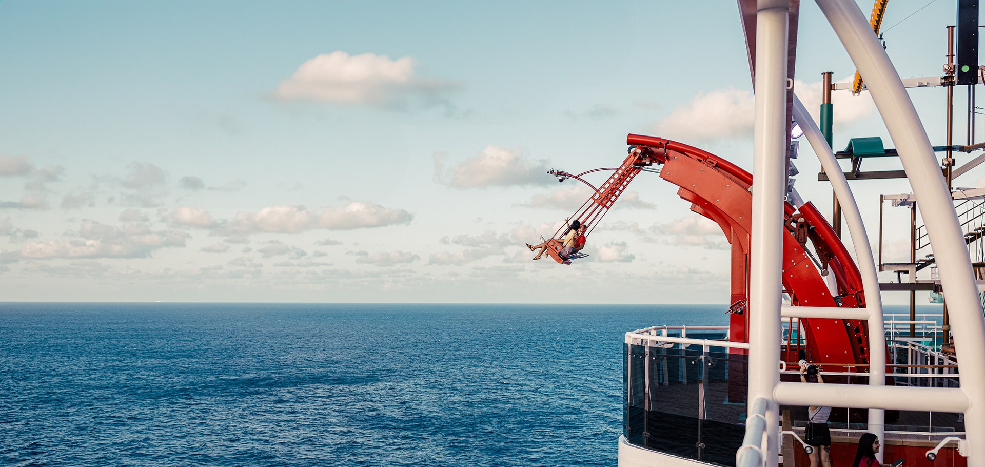 Get ready for Cliffhanger, the only over water swing ride at sea onboard MSC World America | MSC Cruises