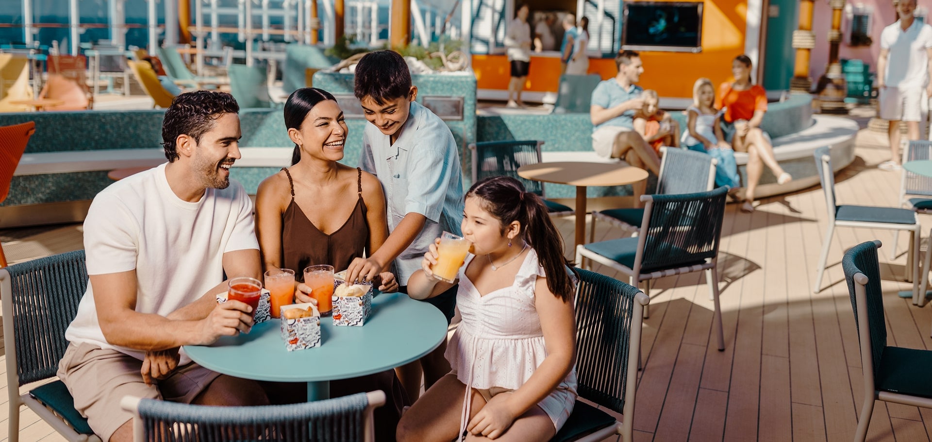 Enjoy tasty bites at The Harbour Bar & Bites onboard MSC World America | MSC Cruises