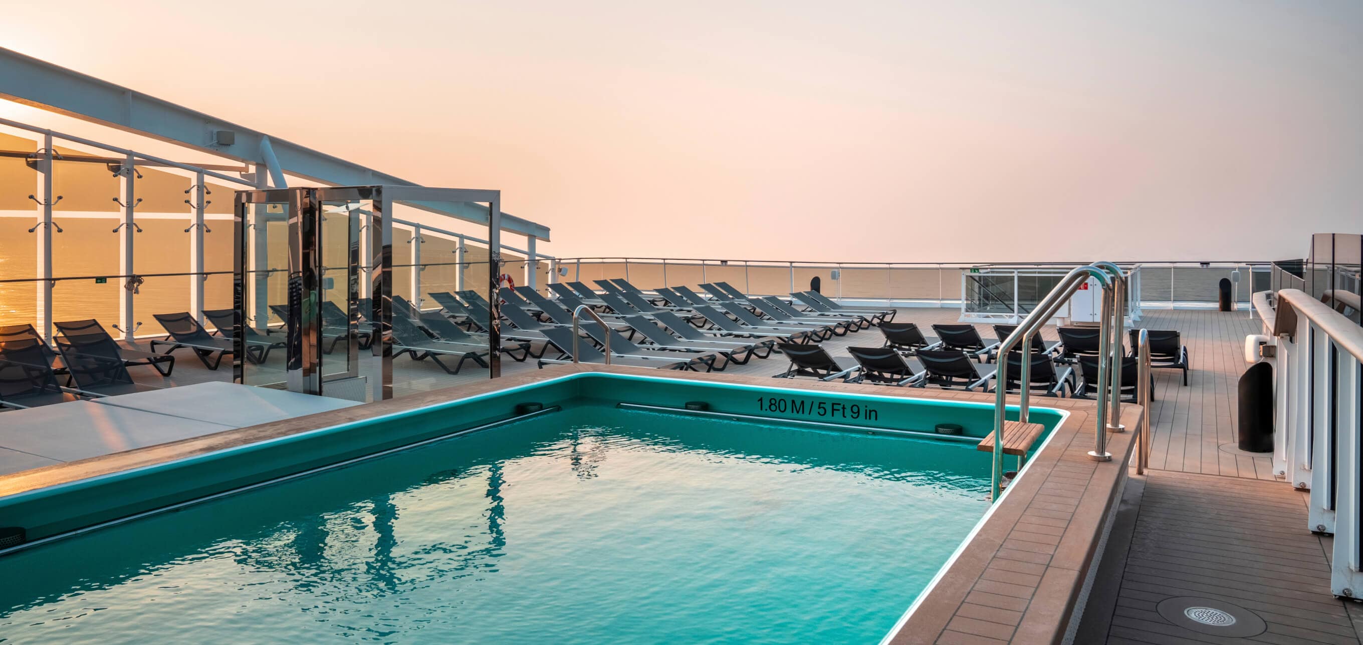 Relax by the pool at the Zen Area onboard MSC World America | MSC Cruises